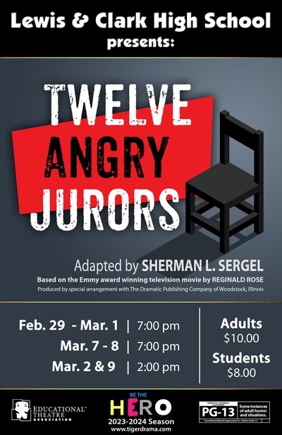 12 Angry Jurors — Tiger Drama 2023-2024 production poster