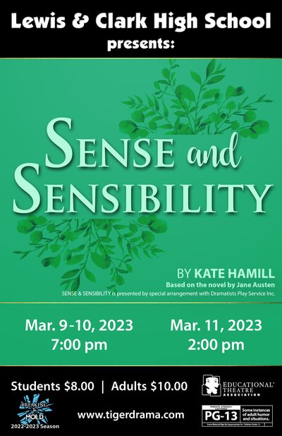 Sense & Sensibility — Tiger Drama 2022-2023 production poster