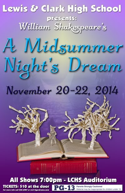 A Midsummer Night's Dream — Tiger Drama 2014-2015 production poster