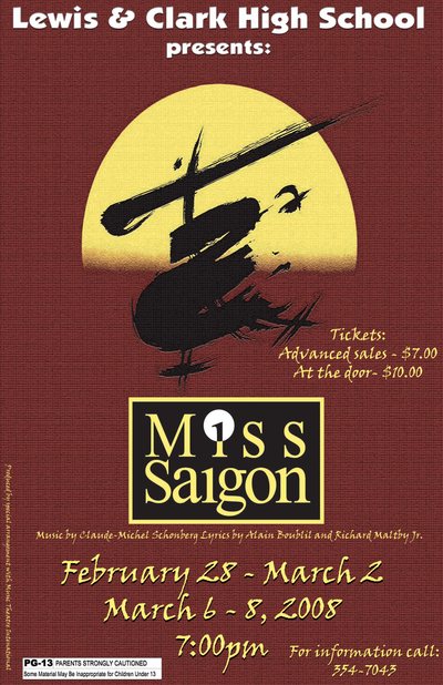 Miss Saigon — Tiger Drama 2007-2008 production poster