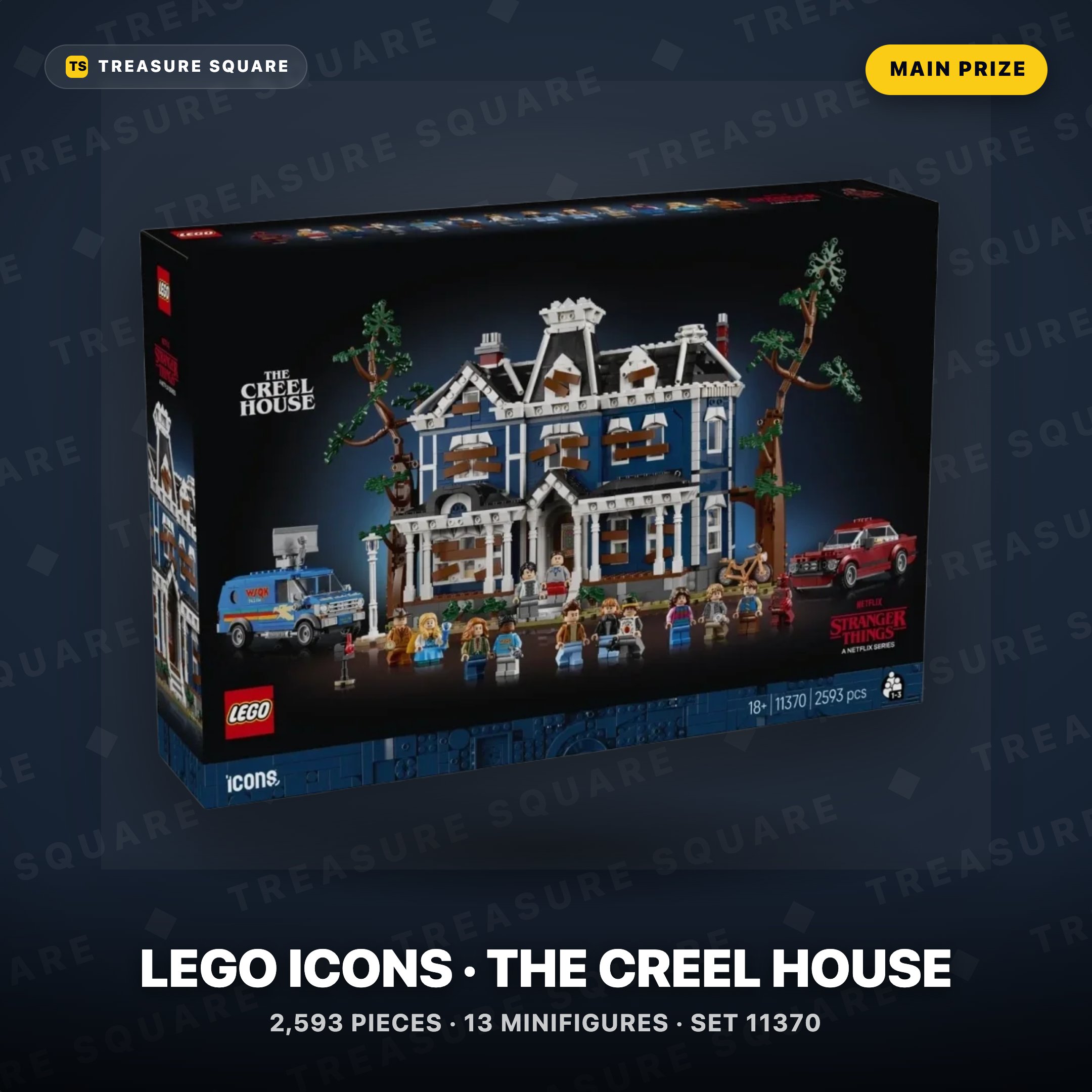 LEGO Icons Stranger Things: The Creel House (11370) — the main prize in the LEGO Stranger Things - The Creel House & BrickHeadz competition