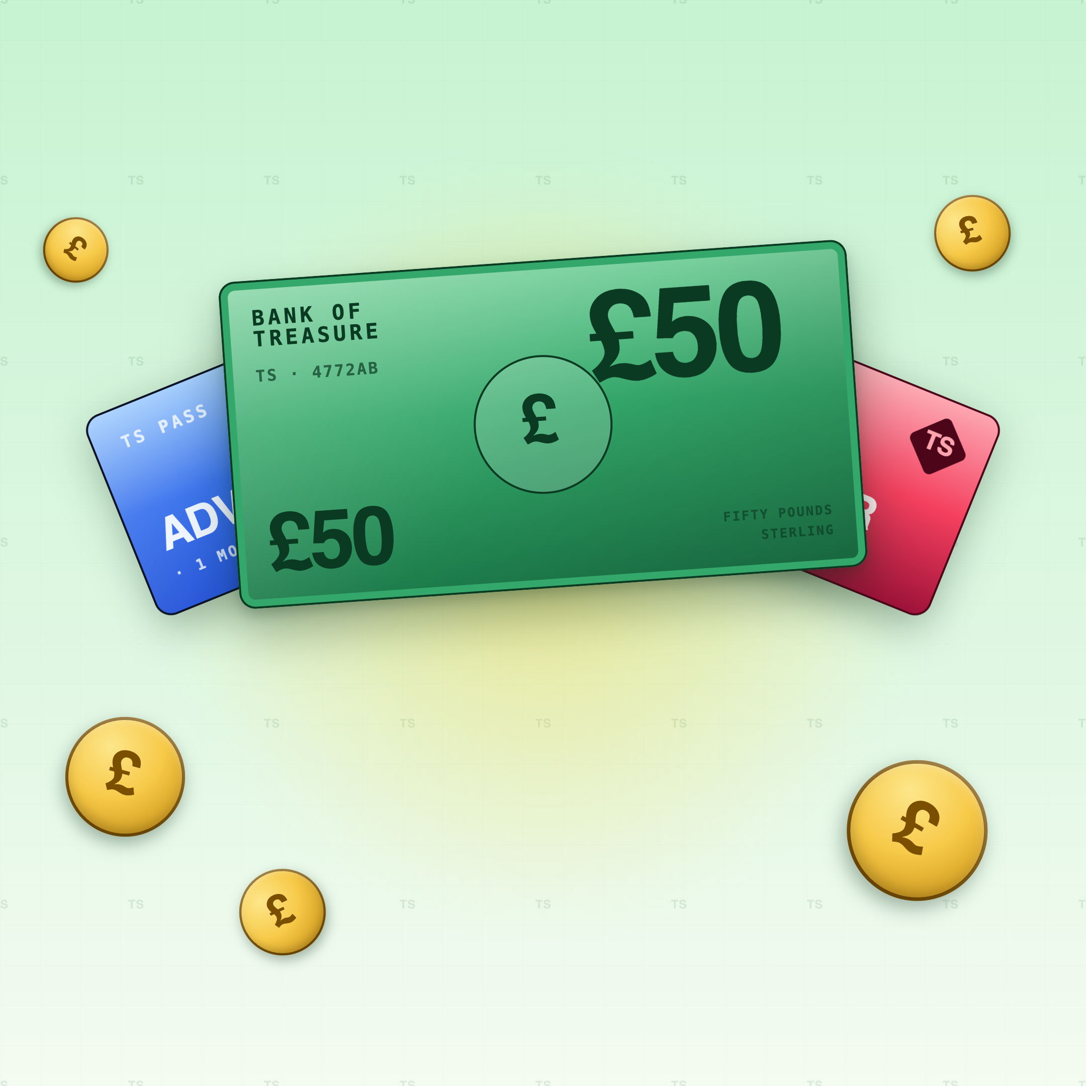 £50 Cash — the main prize in the Win £50 Cash — Just 20p a Ticket competition