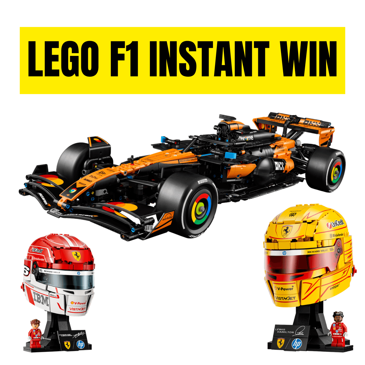 £50 LEGO Gift Card — the main prize in the LEGO F1 Instant Win competition
