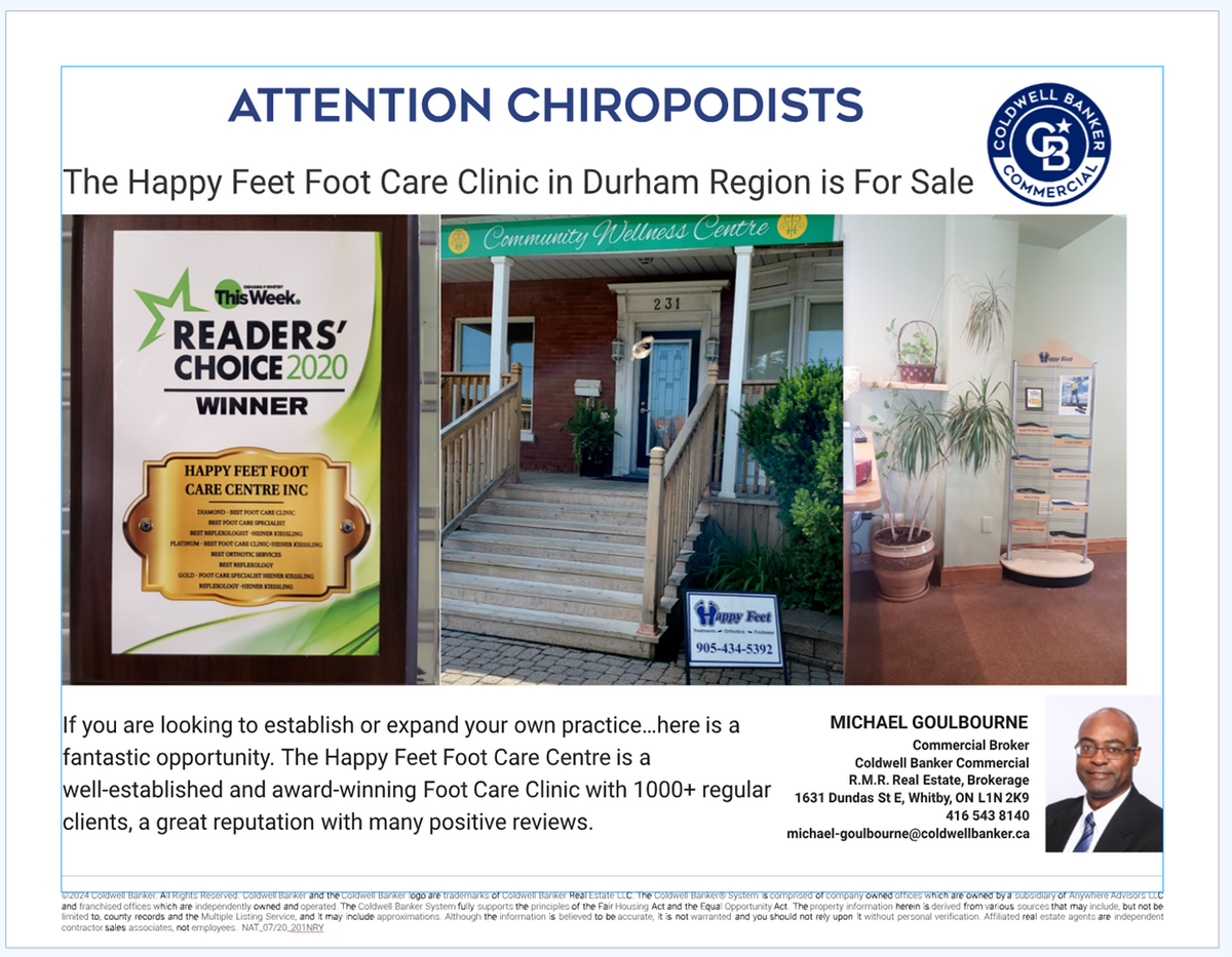 Established Foot Care Clinic for Sale