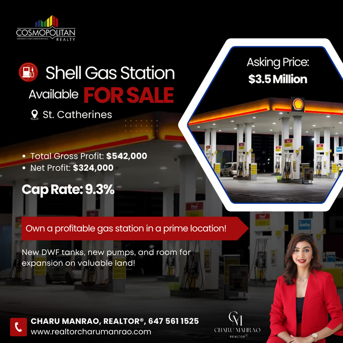 Shell Gas Station Available for Sale in St Catherines
