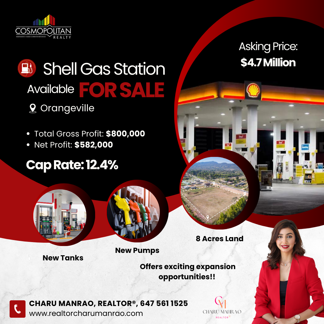 Shell Gas Station Available For Sale in Orangeville