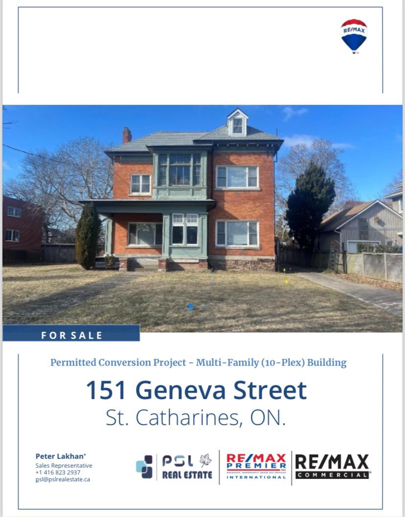 FOR SALE - Permitted 10-Plex Conversion Property!