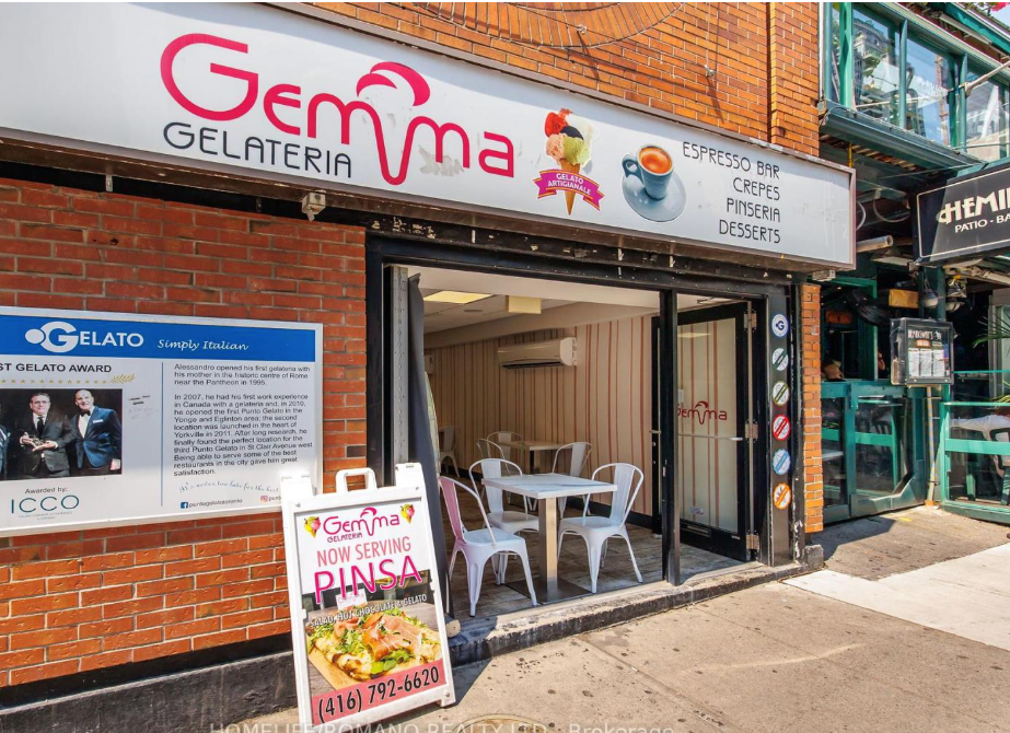 gelato business for sale in Toronto