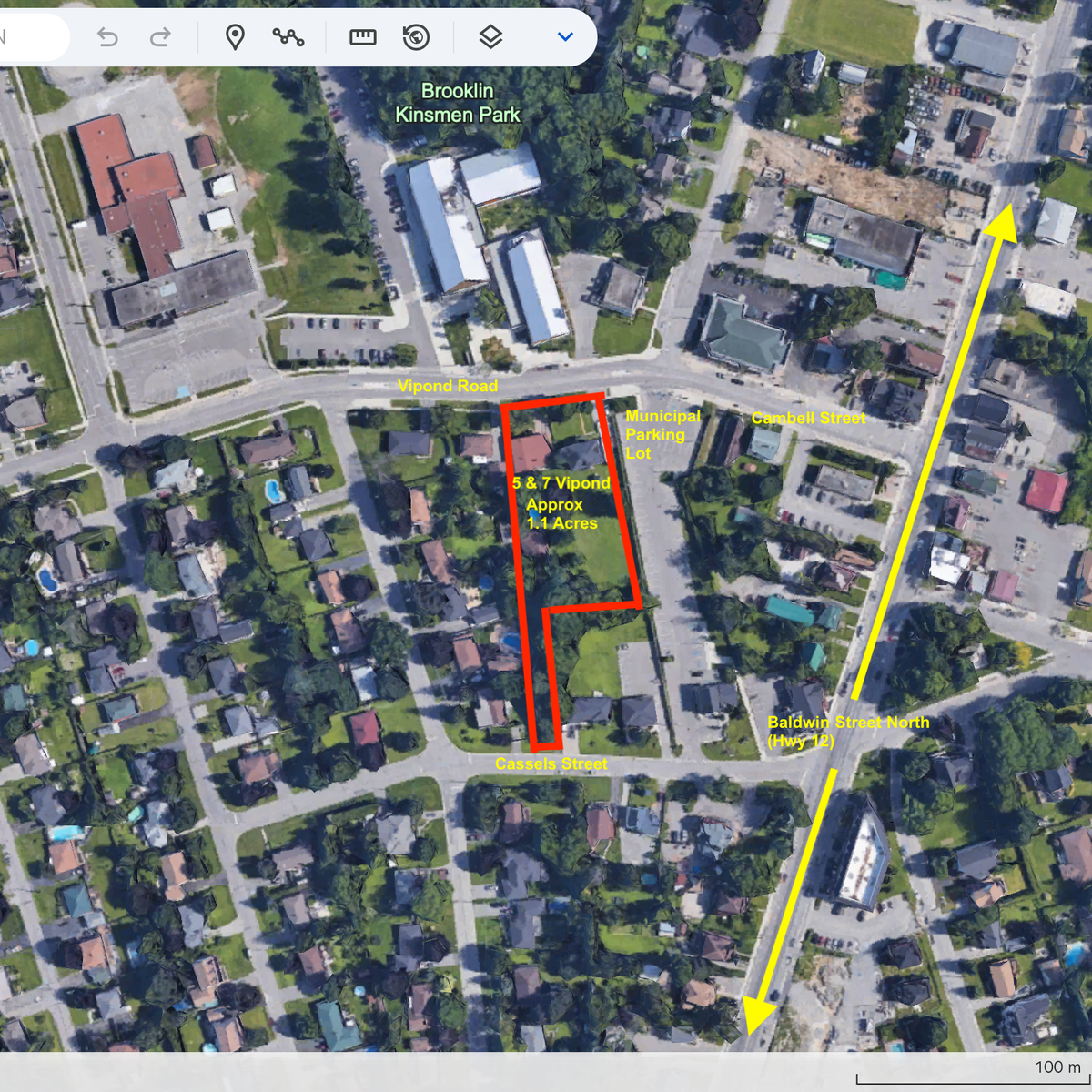 Prime 1.1 Acre Multi Family Land in Central Brooklin (Whitby) Ontario 