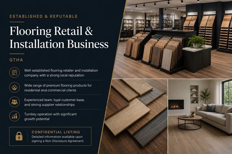 Established Flooring Retail & Installation Business In GTHA For Sale