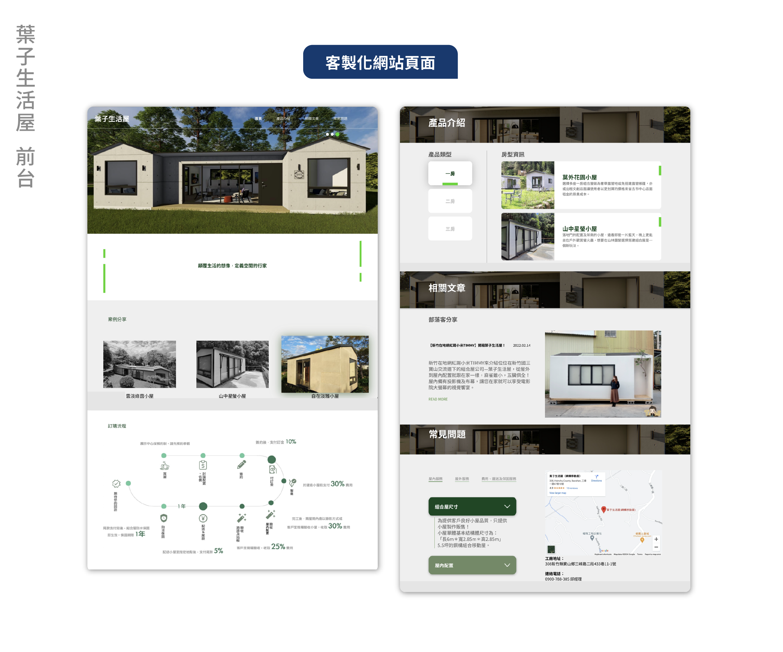 房屋專家應用資訊系統實際案例前台畫面