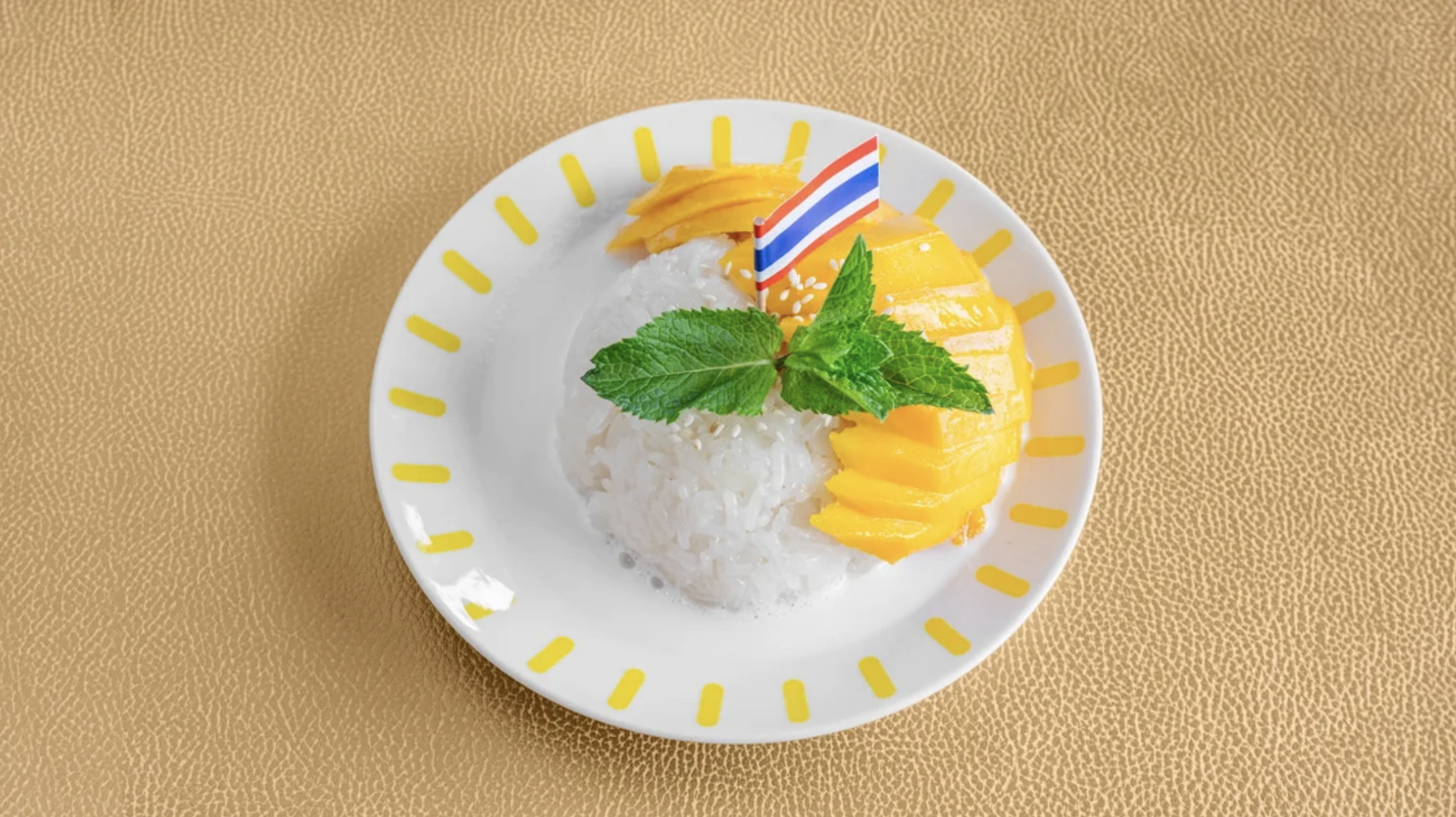 Riz gluant à la mangue