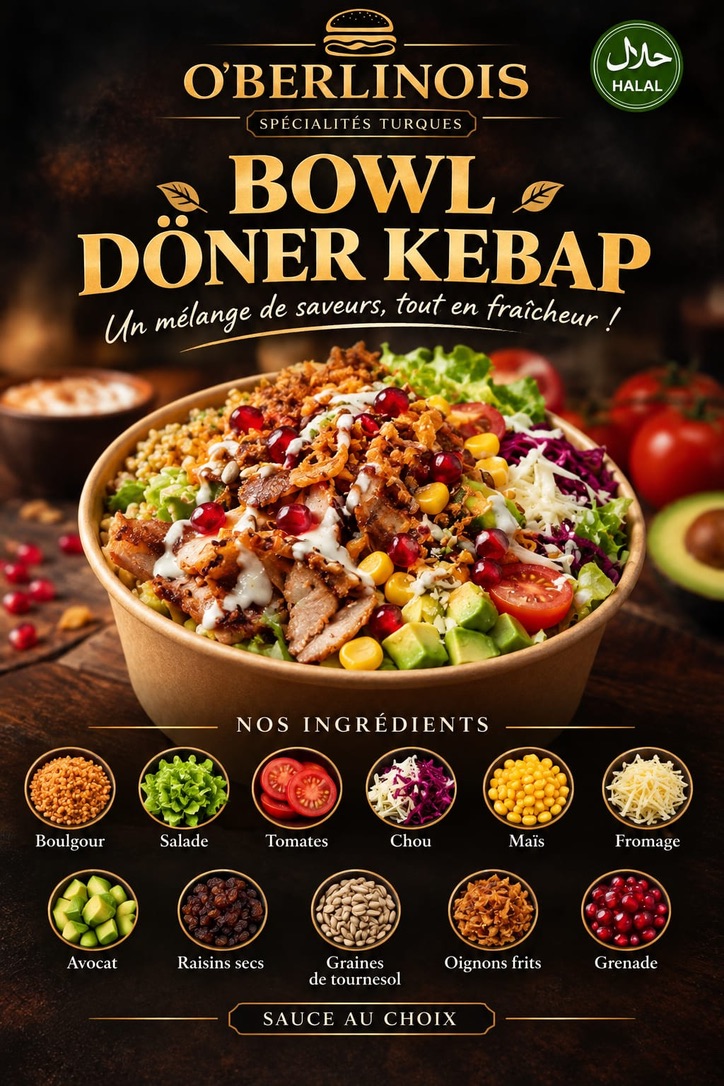 Poké bowl döner