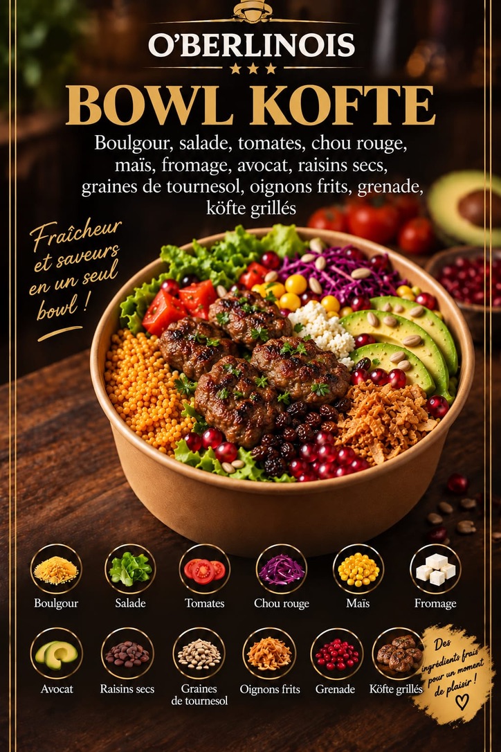 Poké bowl kofte