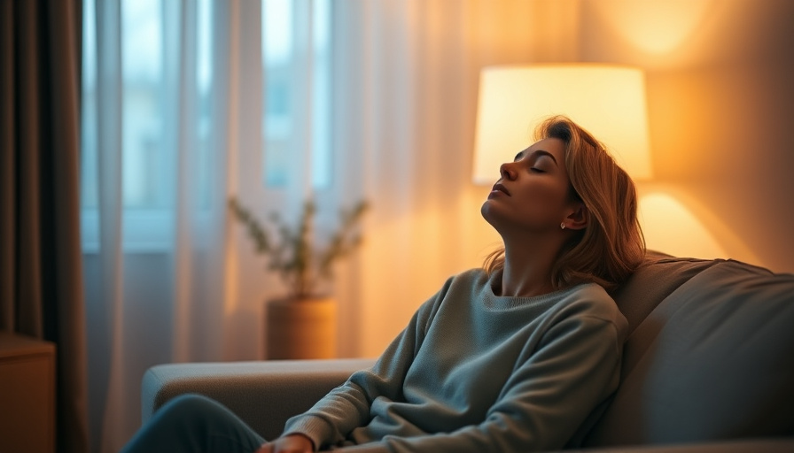 calm lifestyle photography, a person sitting peacefully in a softly lit room, eyes closed, serene expression, soft warm 
