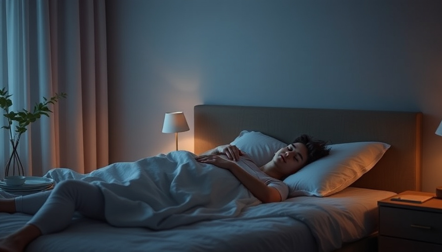 calm bedroom setting, soft lighting, person relaxing before sleep, cozy atmosphere, photorealistic.