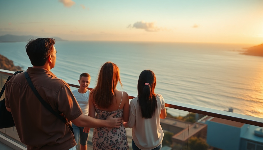 cinematic travel photography, family vacation in Jeju Island, beautiful ocean view, luxurious hotel, golden hour, warm c