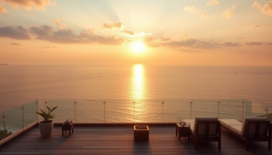 cinematic travel photography, ocean view, Sejong Hotel, early summer, golden hour, calm sea, photorealistic.