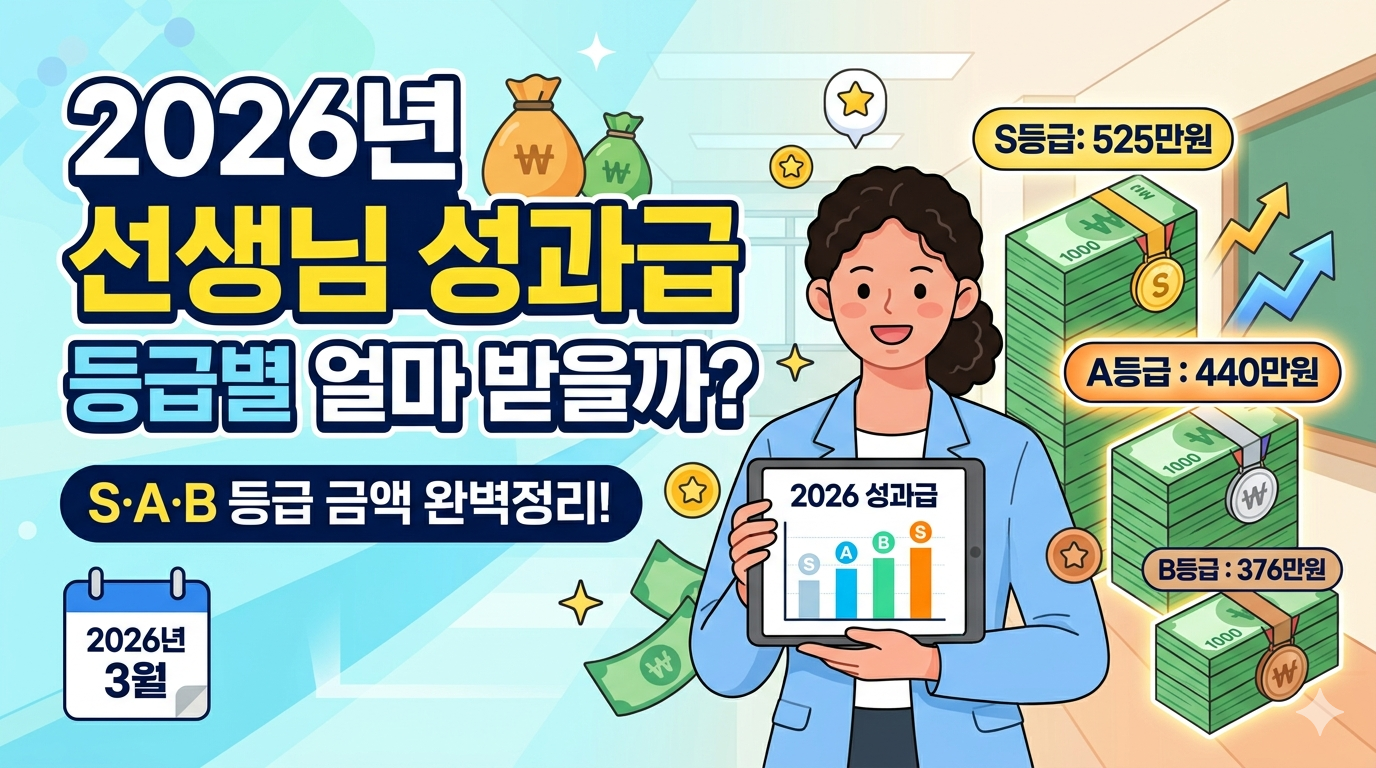 2026년 성과급 A등급이면 얼마를 받을까? 등급별 금액 완벽 비교