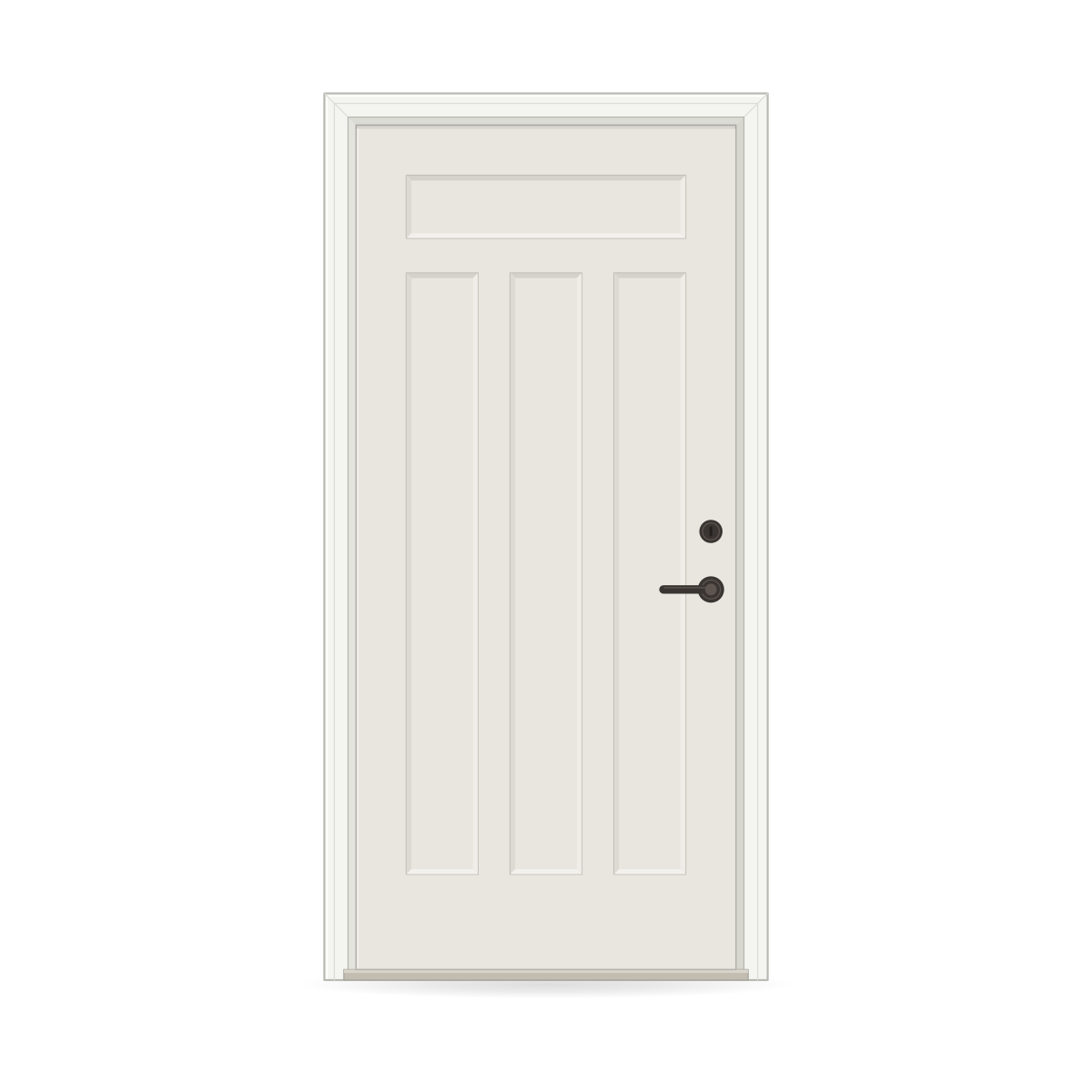 Shaker Entry Door