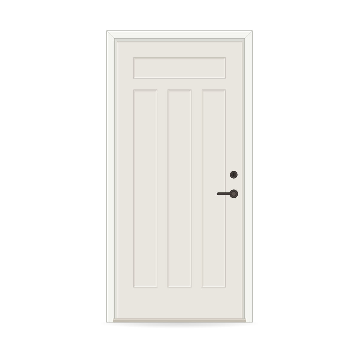 Shaker Entry Door