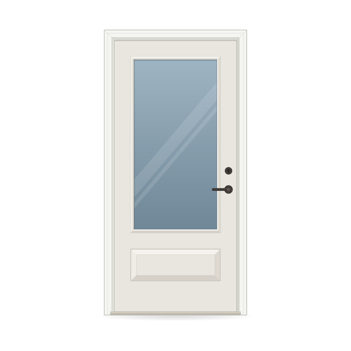 3/4 Lite Entry Door