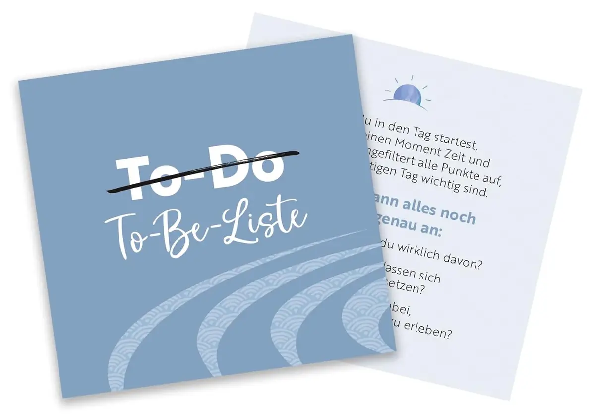 3-Minuten-Achtsamkeit: Kartenbox für Entspannung