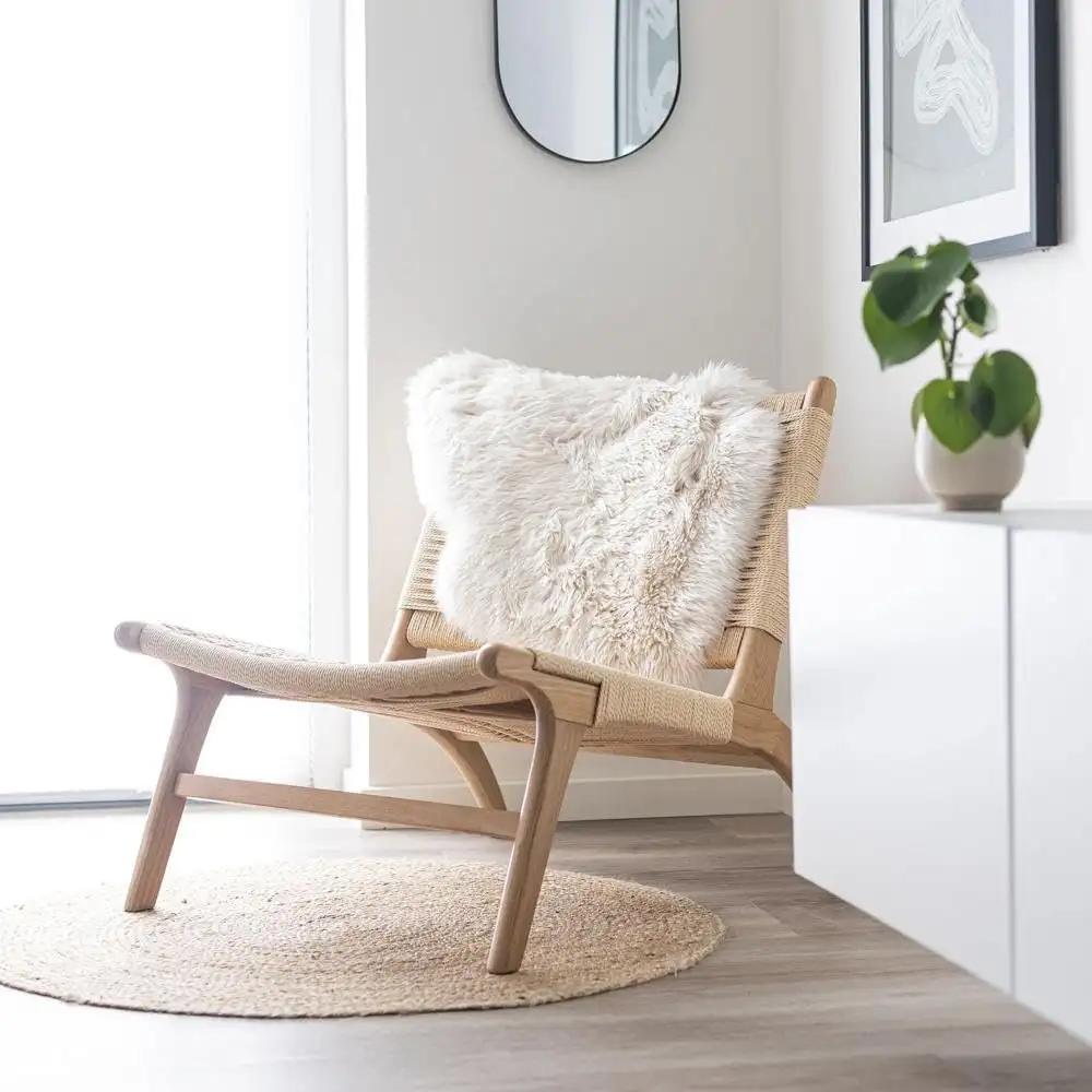 Beiges Lammfell für ein gemütliches Zuhause