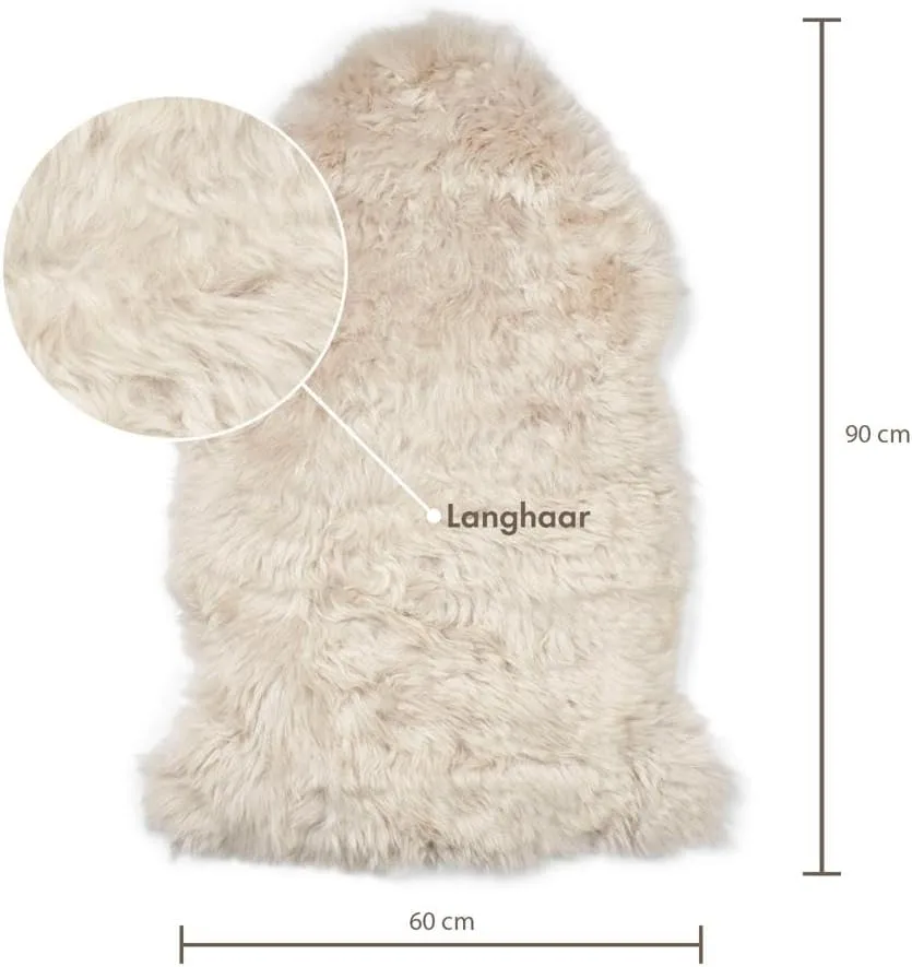 Beiges Lammfell für ein gemütliches Zuhause