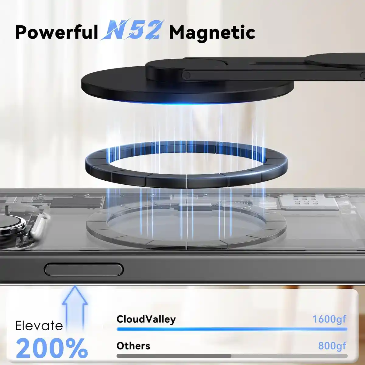 CloudValley Magnetischer Laptop Handy Ständer