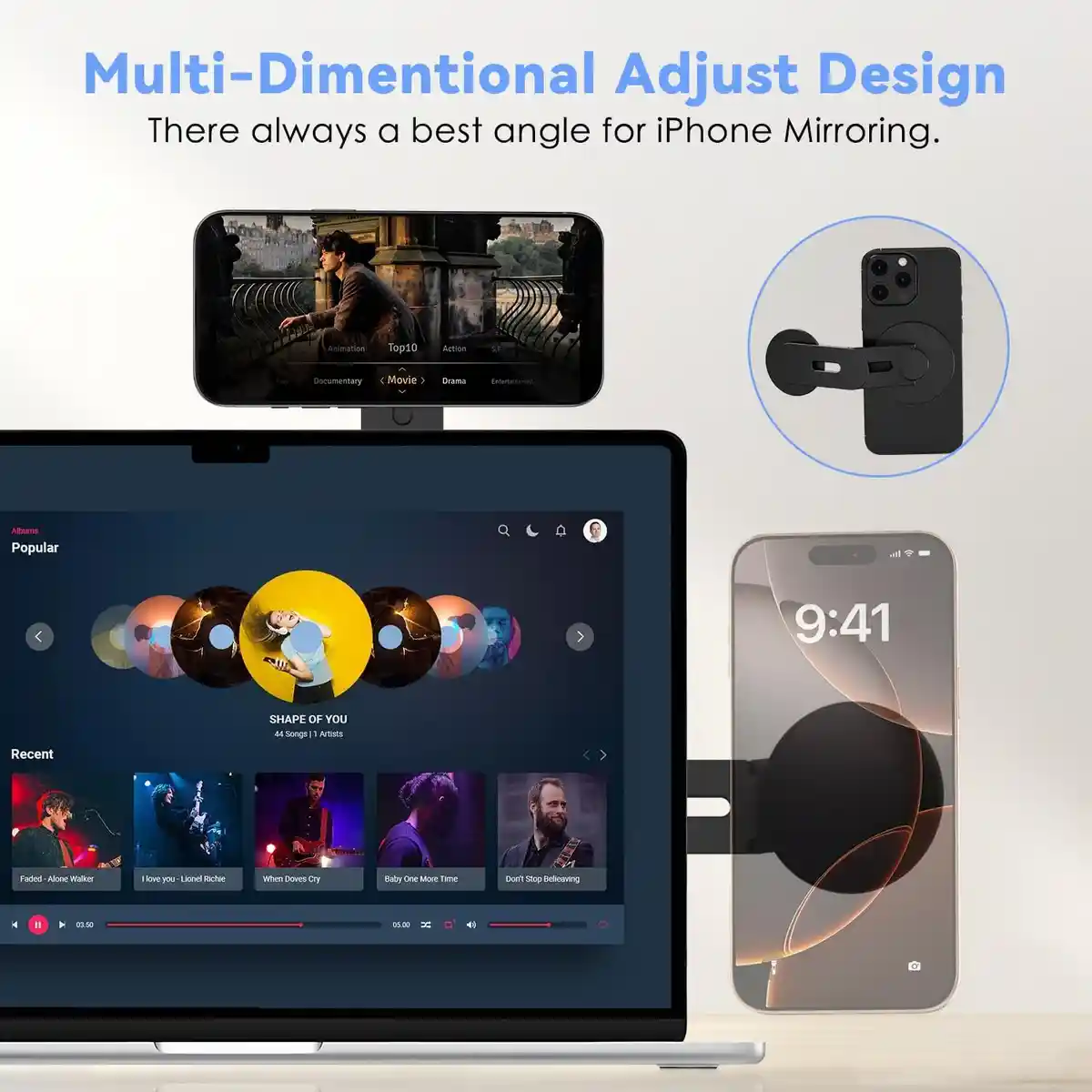 CloudValley Magnetischer Laptop Handy Ständer