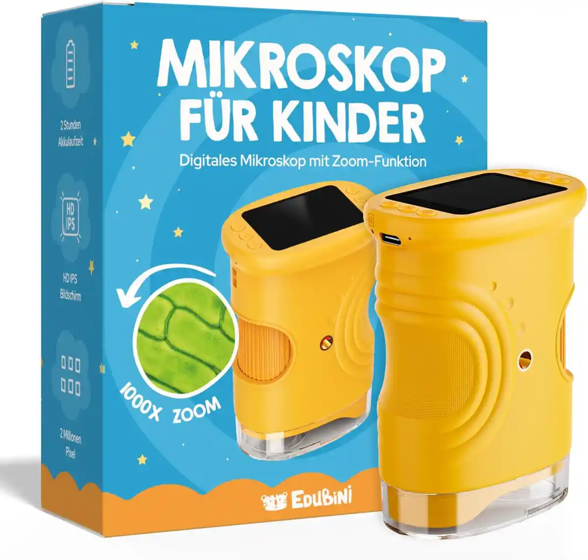 Edubini Digitales Mikroskop für Kinder