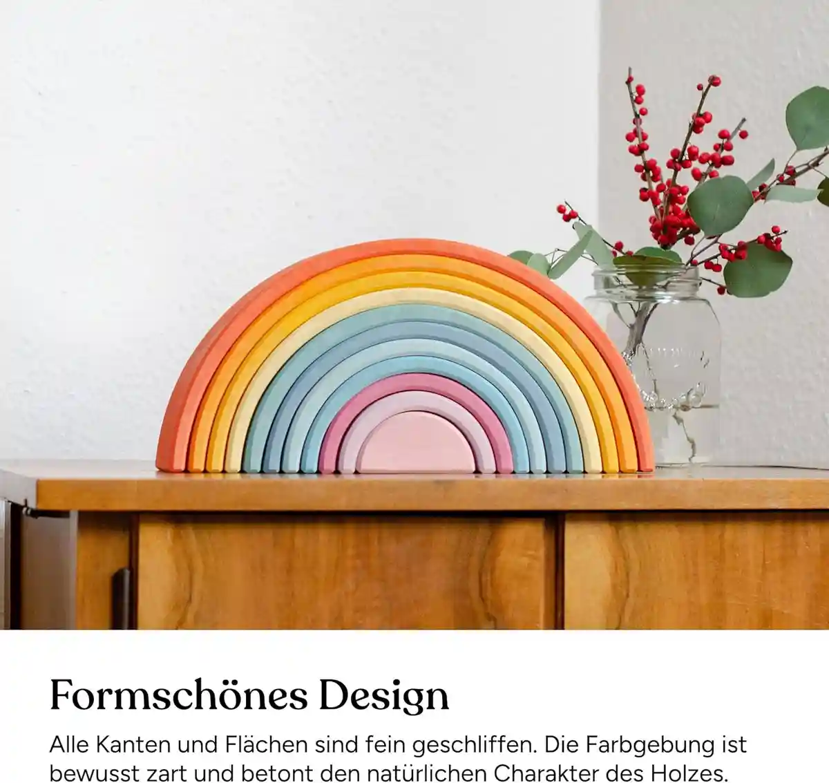 Ehrenkind® Regenbogen aus Massivholz