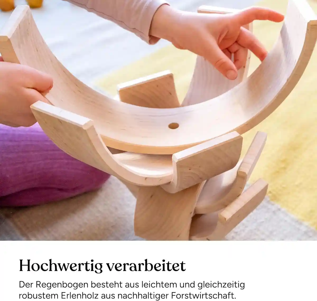 Ehrenkind® Regenbogen aus Massivholz