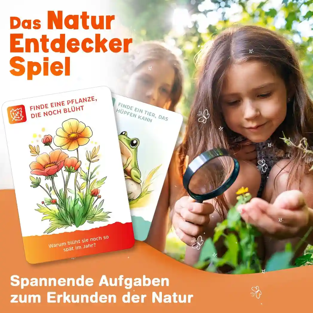 Entdeckerkarten für Kinder – Naturspiel für alle Jahreszeiten