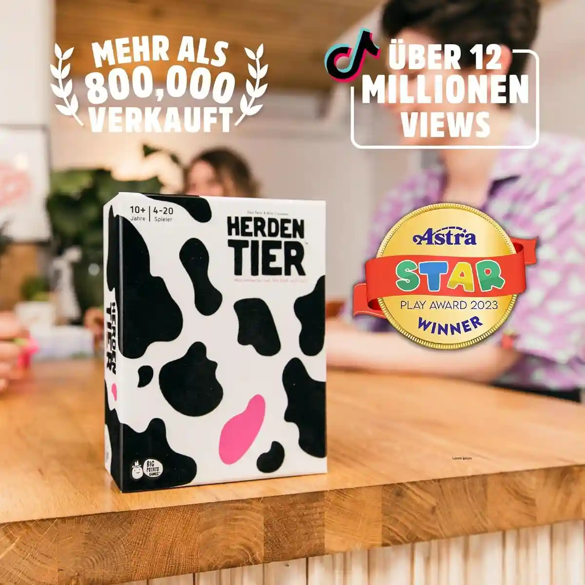 Herdentier Brettspiel für die ganze Familie