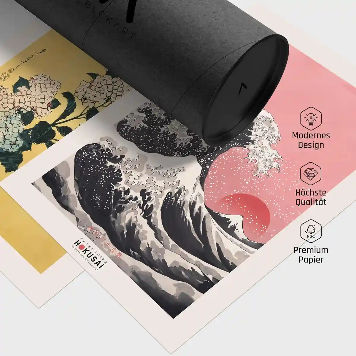 Hokusai Poster Set