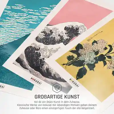 Hokusai Poster Set