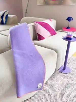 JOWOLLINA Doubleface Wendedecke aus norwegischer Wolle