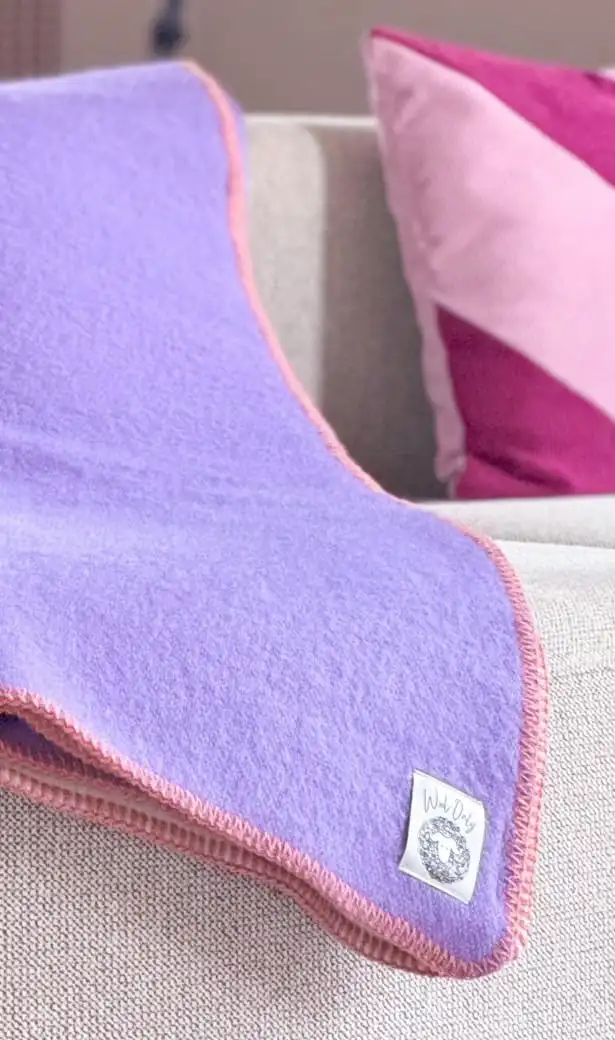 JOWOLLINA Doubleface Wendedecke aus norwegischer Wolle