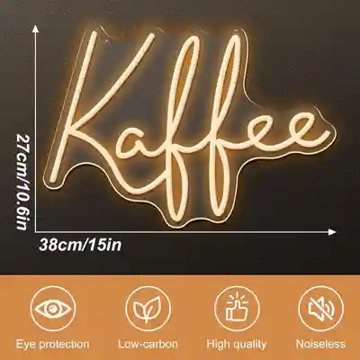 Kaffee Neonlicht