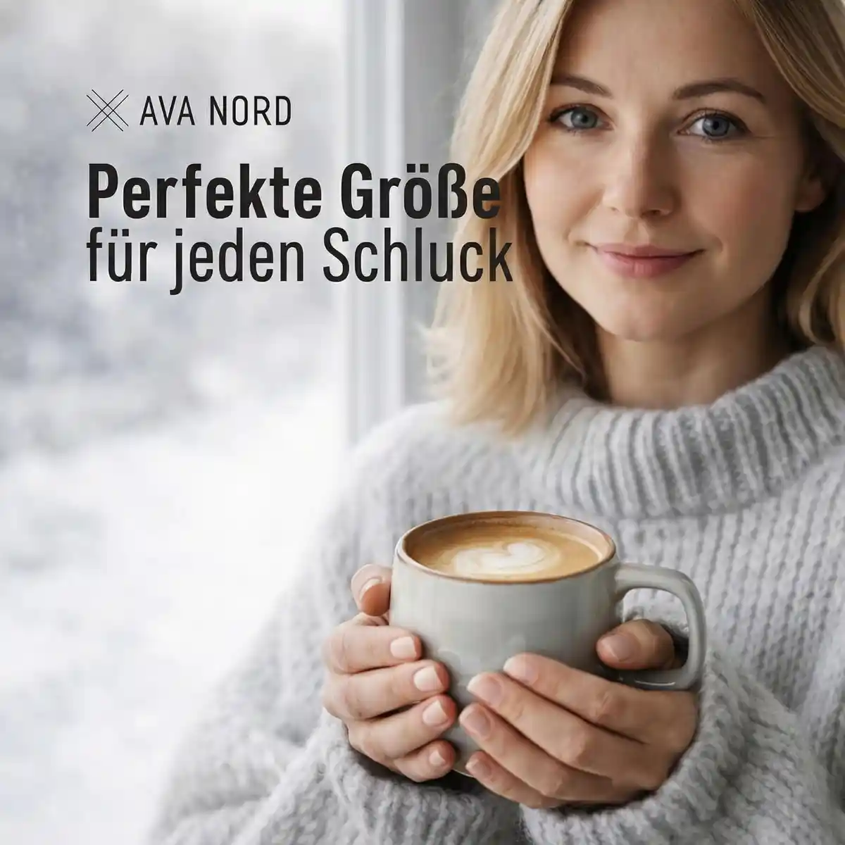 Keramik-Kaffeebecher 4er-Set