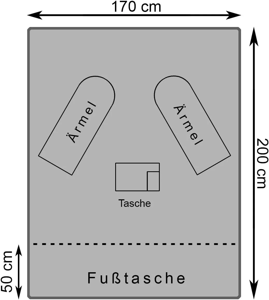 Kuscheldecke mit Ärmeln