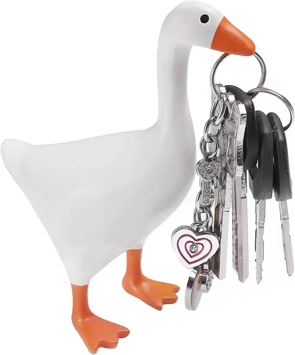 Niedlicher Magnetischer Schlüsselhalter Gans