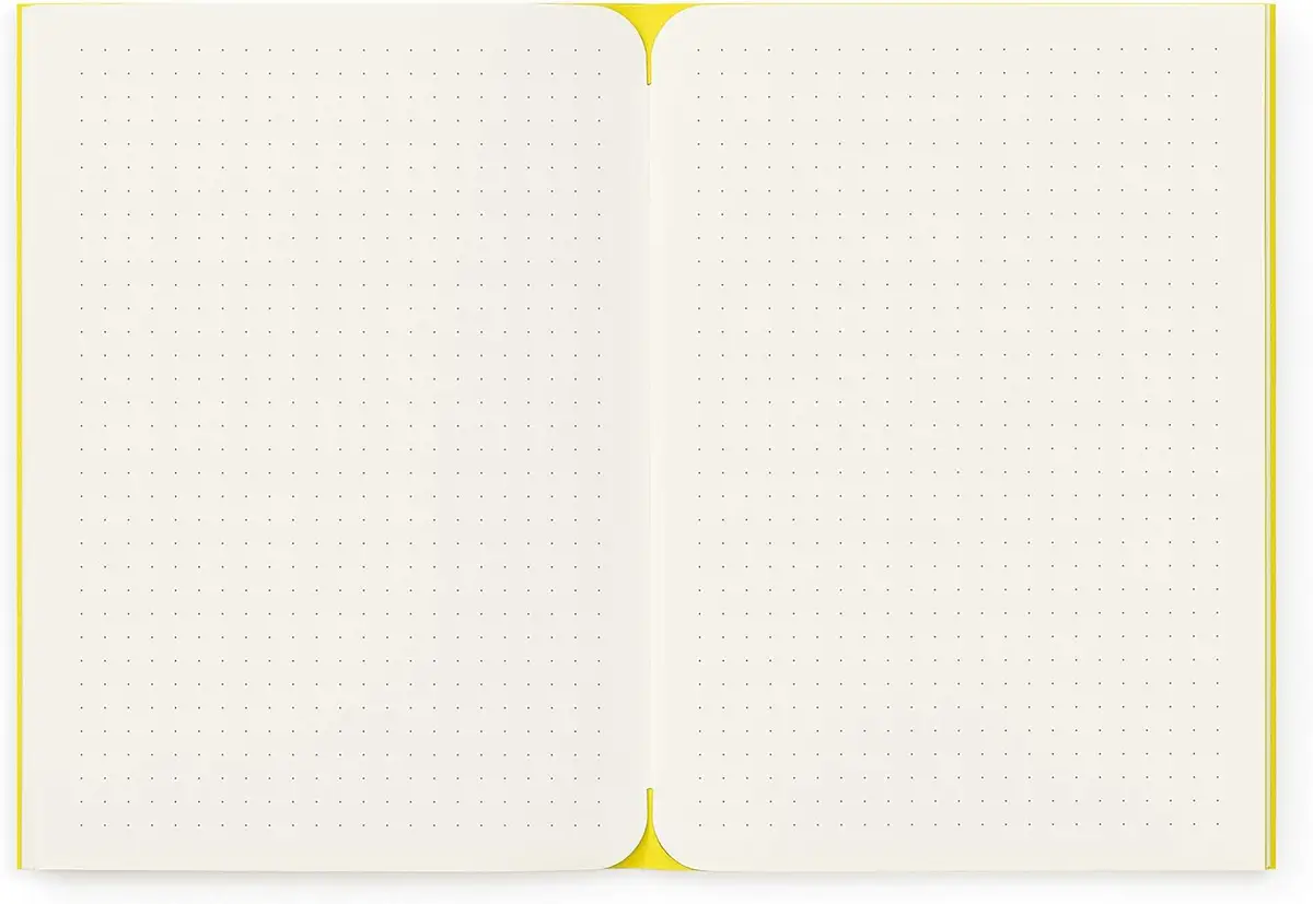 Notizheft mit Punktraster und flexiblem Softcover