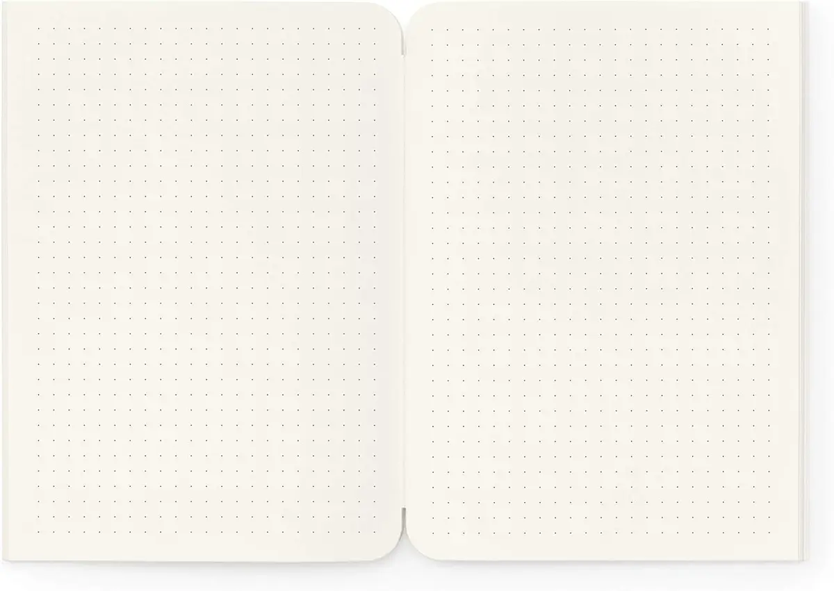 Notizheft mit Punktraster und flexiblem Softcover