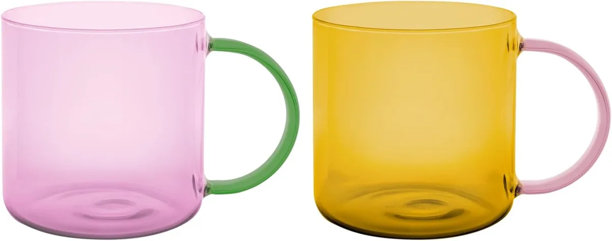 REMEMBER Glasbecher 'Fred' in Rose-Yellow