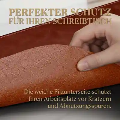 Schreibtischunterlage aus Leder