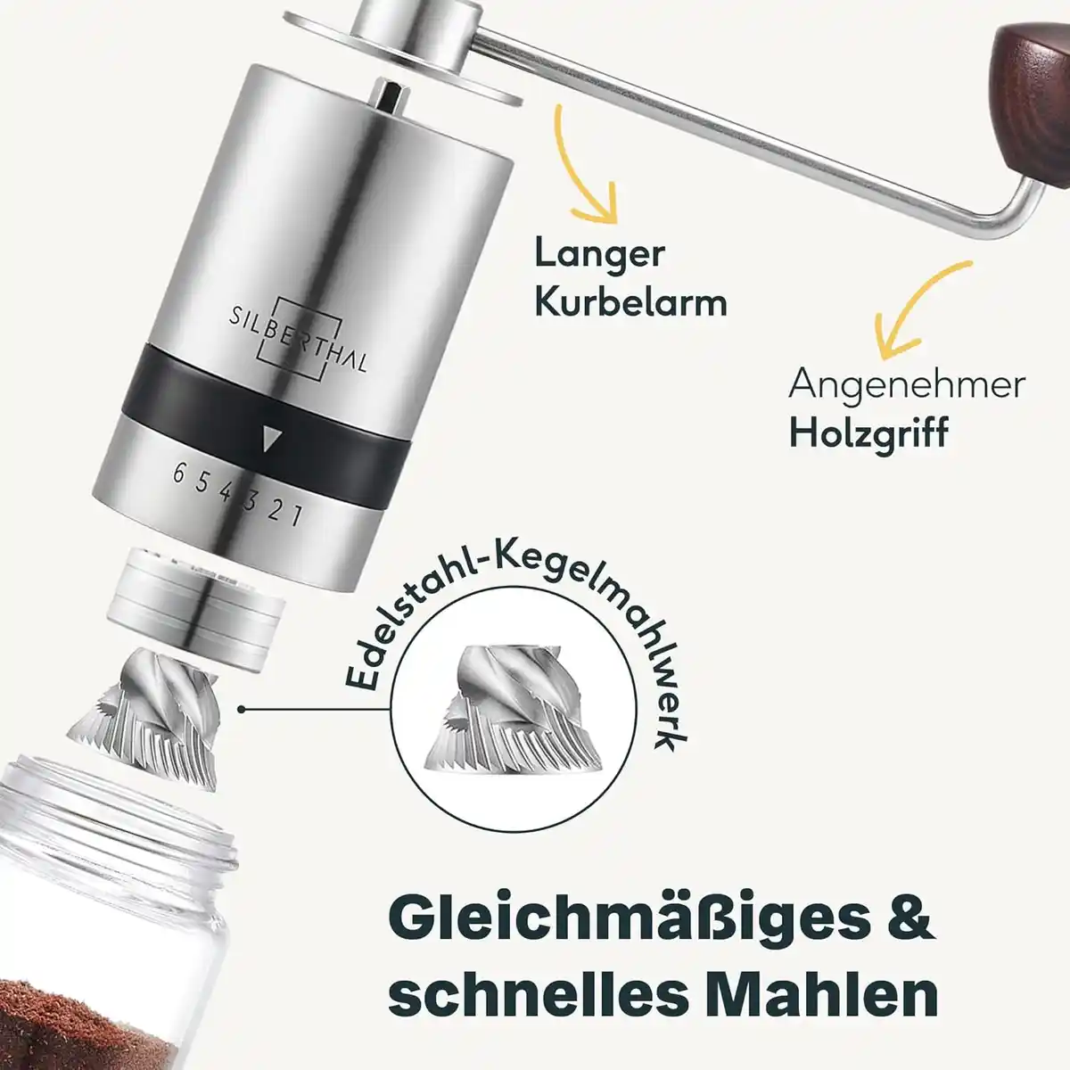 SILBERTHAL Manuelle Kaffeemühle