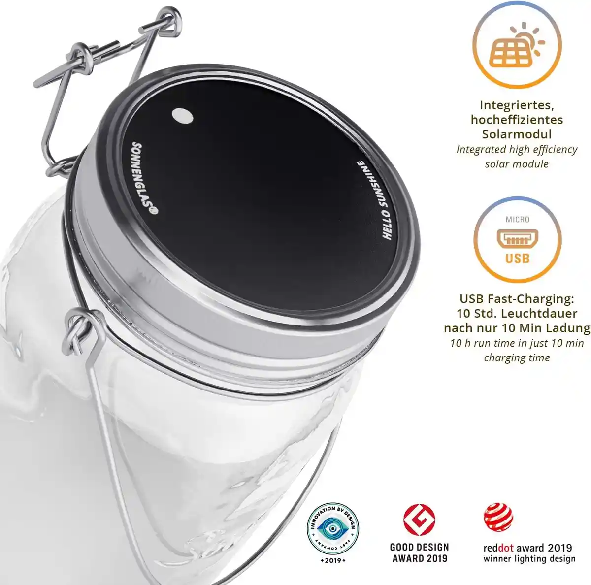 SONNENGLAS Solarlaterne Classic